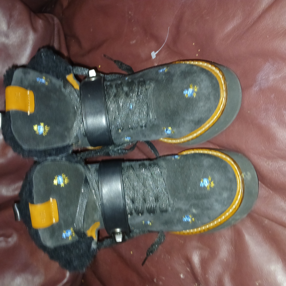 Coach Black and Yellow Ankle Boots - Picture 4 of 5